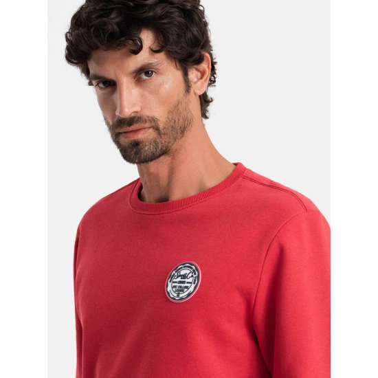 Vyriškas raudonas džemperis Solan Džemperiai be gobtuvo