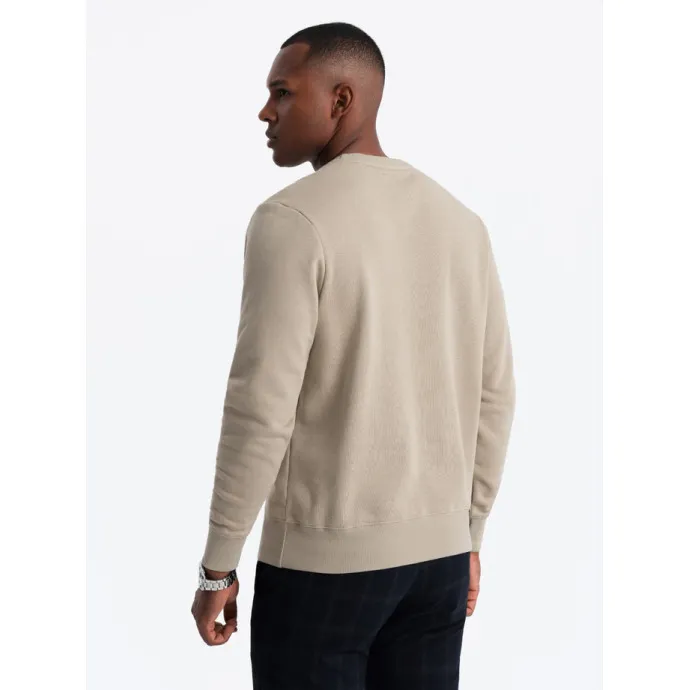 Brązowy sweter męski Solan Swetry bez kaptura