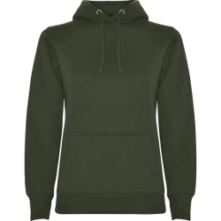 Moteriškas tamsiai chaki džemperis su gobtuvu Urban women