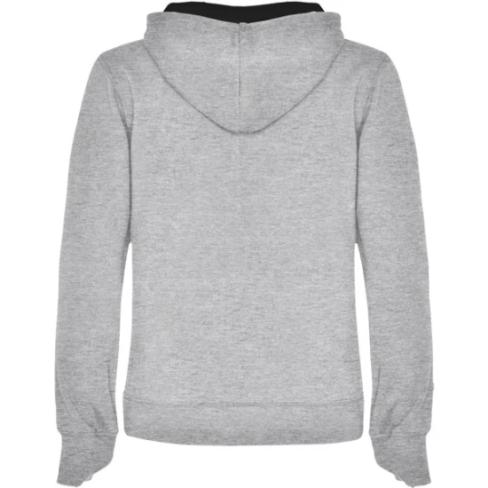 Moteriškas pilkas/juodas džemperis su gobtuvu Urban women Džemperiai su gobtuvu Roly