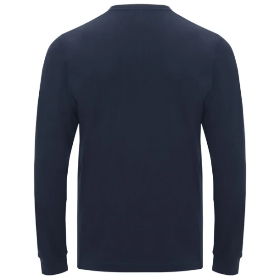 Vyriški tamsiai mėlyni marškinėliai ilgomis rankovėmis Shiba Marškinėliai | Polo Roly