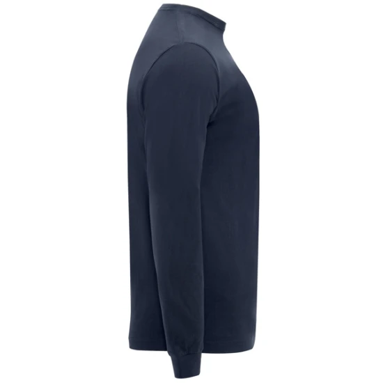 Vyriški tamsiai mėlyni marškinėliai ilgomis rankovėmis Shiba Marškinėliai | Polo Roly