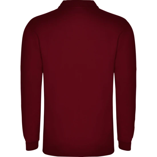Vyriški bordo polo marškinėliai ilgomis rankovėmis Carpe Marškinėliai | Polo Roly