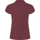 Moteriški burgundiško vyno spalvos polo marškinėliai Star Marškinėliai | Polo Roly