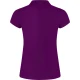Moteriški violetiniai polo marškinėliai Star Marškinėliai | Polo Roly