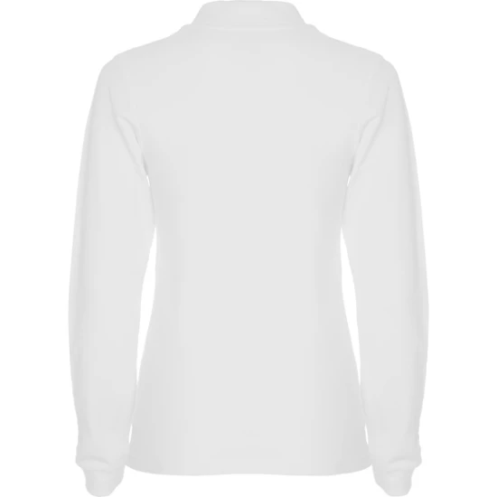 Moteriški balti polo marškinėliai ilgomis rankovėmis Estrella Marškinėliai | Polo Roly