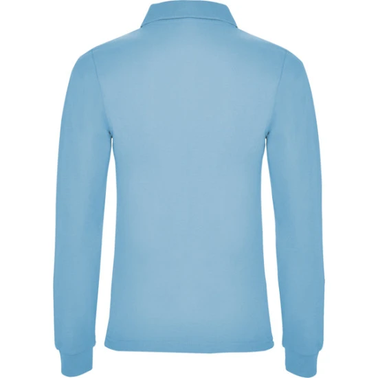 Moteriški šviesiai mėlyni polo marškinėliai ilgomis rankovėmis Estrella Marškinėliai | Polo Roly