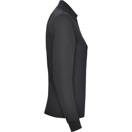 Moteriški tamsiai pilki polo marškinėliai ilgomis rankovėmis Estrella Marškinėliai | Polo Roly