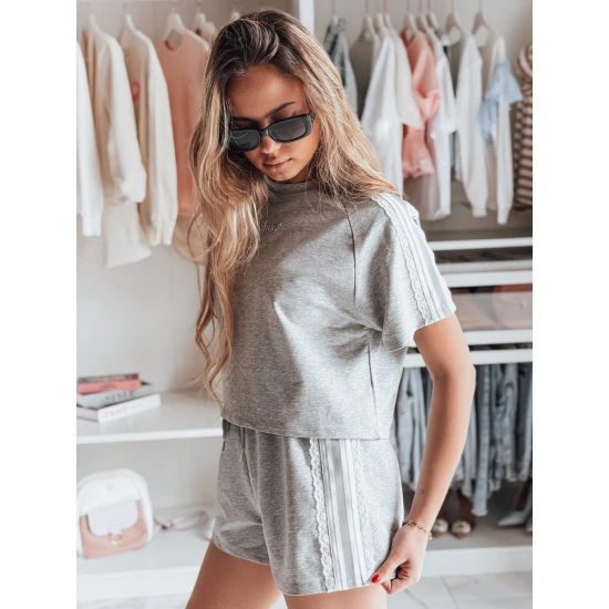 Moteriškas pilkas komplektas Sport Moteriški komplektai