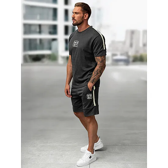 Men's dark grey set What Sports suits