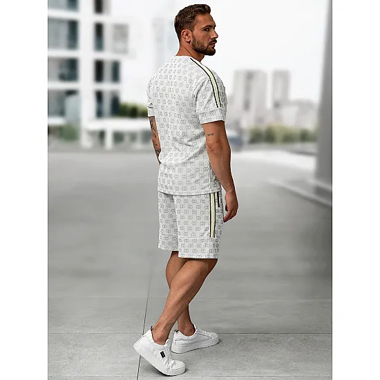 Men's light grey set What Men's suits