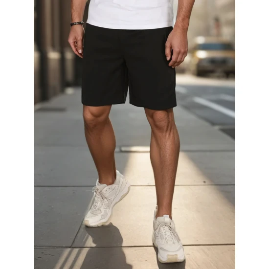 Vyriški juodi šortai Anet Šortai