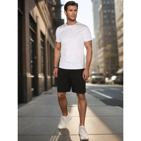 Vyriški juodi šortai Anet Šortai