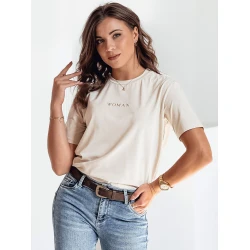Moteriški rusvi marškinėliai Woman