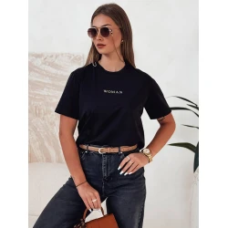 Moteriški juodi marškinėliai Woman