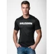 Vyriški juodi marškinėliai Balearn Marškinėliai su užrašais