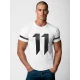 Vyriški balti marškinėliai Eleven Marškinėliai su užrašais