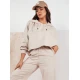 Moteriškas rusvas sportinis kostiumas Bistan Moteriški komplektai