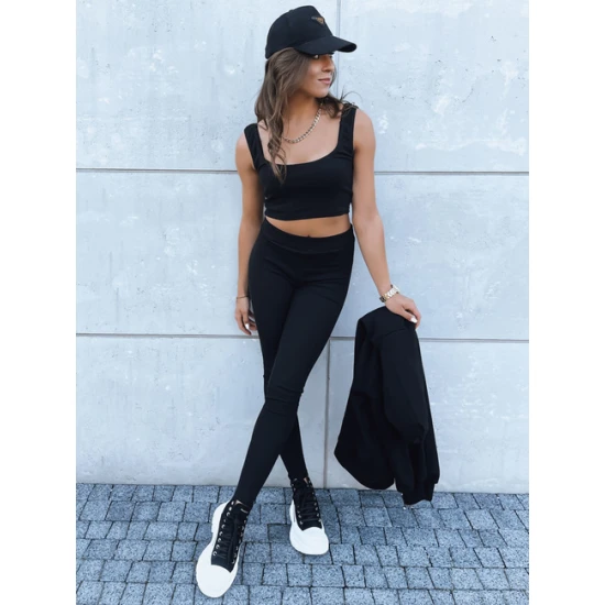 Trijų dalių moteriškas juodas komplektas Kemy Moteriški komplektai