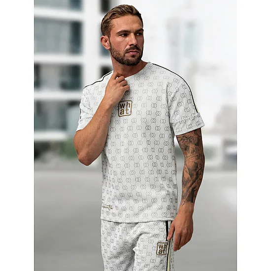 Men's light grey set What Men's suits