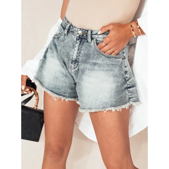 Moteriški mėlyni džinsniai šortai Jeansglow Šortai moterims