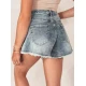 Moteriški mėlyni džinsniai šortai Jeansglow Šortai moterims