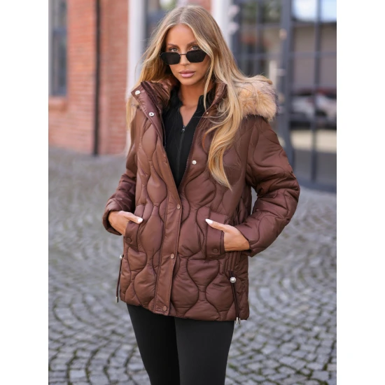 Moteriška rudos spalvos striukė Mona Moteriškos striukės