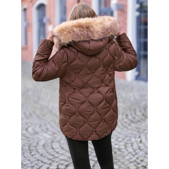 Moteriška rudos spalvos striukė Mona Moteriškos striukės