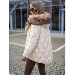 Moteriška rusvos spalvos striukė Mona