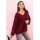 Women's burgundy Sindy Women's sweaters