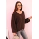 Moteriškas rudos spalvos Sindy Moteriški megztiniai