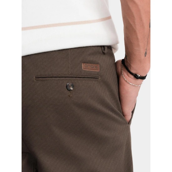 Vyriškos rudos spalvos kelnės Tuman Klasikinės kelnės