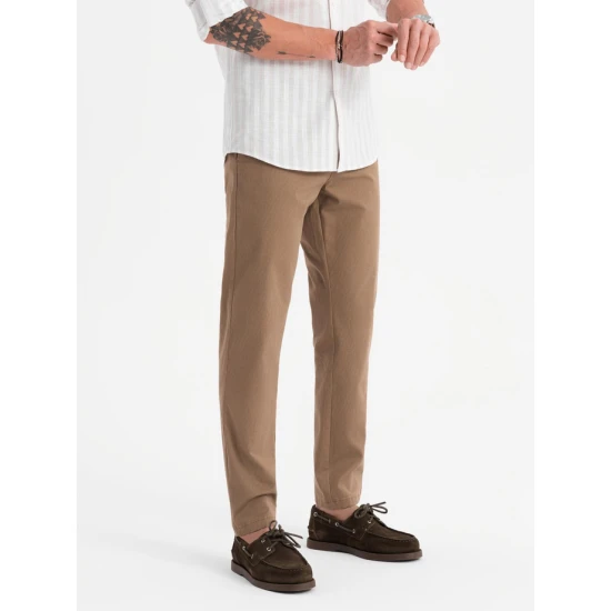 Vyriškos rusvos spalvos kelnės Tuman Klasikinės kelnės