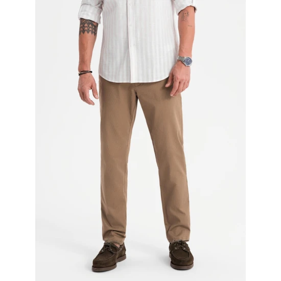Vyriškos rusvos spalvos kelnės Tuman Klasikinės kelnės