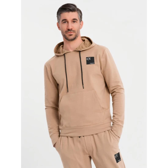 Vyriškas šviesiai rudos spalvos laisvalaikio komplektas Denat Vyriški komplektai