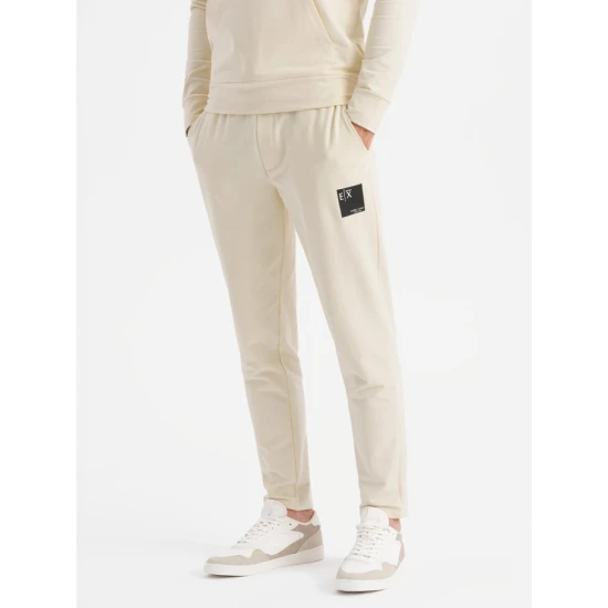 Vyriškas rusvos/baltos spalvos laisvalaikio komplektas Denat Vyriški komplektai