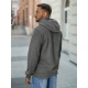 Vyriškas pilkas džemperis Best Vyriški džemperiai su gobtuvu