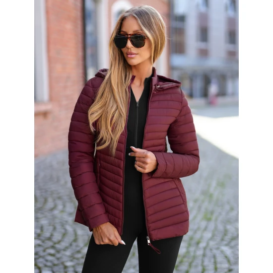 Moteriška bordo spalvos striukė Marsi Moteriškos striukės