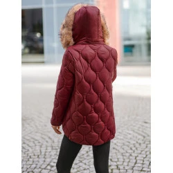 Moteriška bordo spalvos striukė Mona