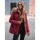 Moteriška bordo spalvos striukė Mona