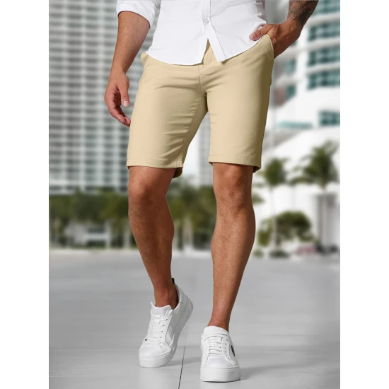 Vyriški rusvi šortai Remo Šortai