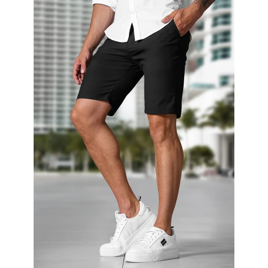 Vyriški juodi šortai Remo Šortai