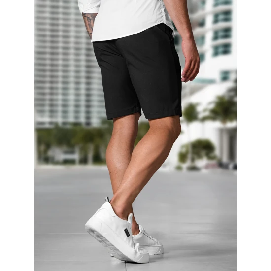 Vyriški juodi šortai Remo Šortai