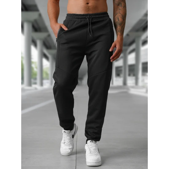 Vyriškos juodos laisvalaikio kelnės Amestin Laisvalaikio kelnės