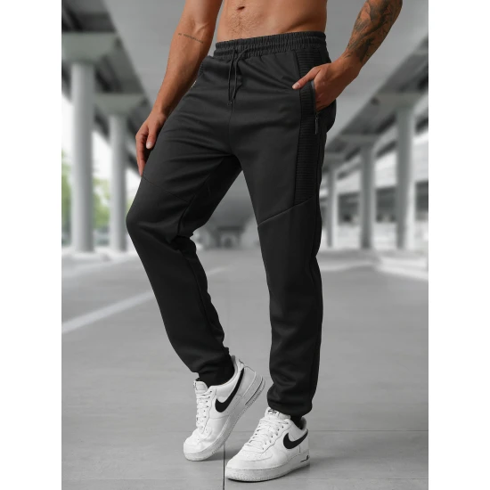 Vyriškos juodos laisvalaikio kelnės Amestin Laisvalaikio kelnės