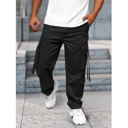 Vyriškos plačios juodos kelnės Erven