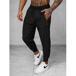 Vyriškos juodos laisvalaikio kelnės Arben