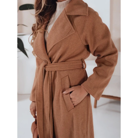 Moteriškas rudas paltas Nancy Moteriškos striukės