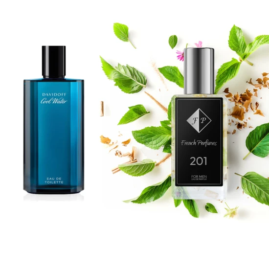 Nr201 kvepalai įkvėpti Davidoff - Cool Water Edt 33 ml FP Vyrams French Perfumes