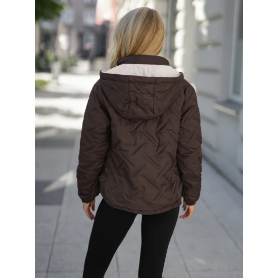 Moteriška tamsiai ruda striukė Lamir Moteriškos striukės